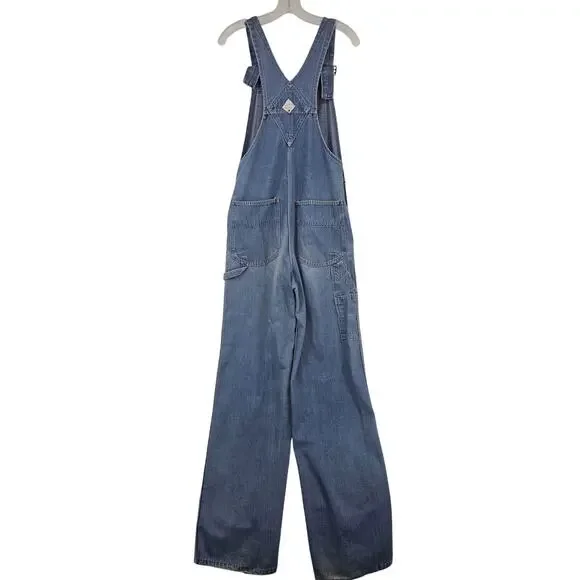 Vintage 70's JCPenney Big Mac Square Back Blue Denim Vintage 70's JCPenney Big Mac Square Back Blue Denim